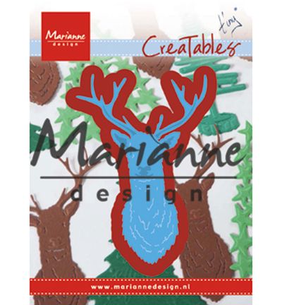 LR0489 - Marianne Design - Tiny's Deer head - Creatables - Detail 2