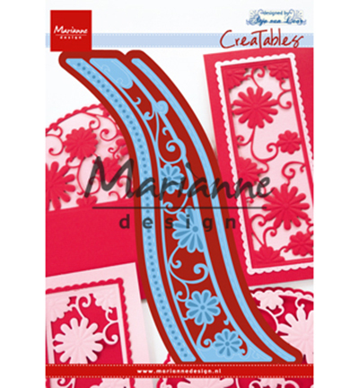 LR0518 - Marianne Design - Anja's flower wave - Fleurs - Detail 3