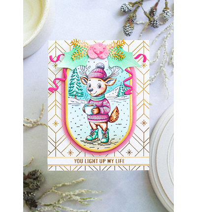SL-ES-STAMP895 - StudioLight - Cozy deer Essentials nr. 895 - Noël, hiver - Detail 2