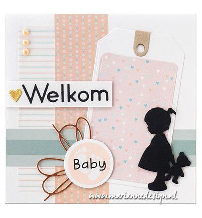 LR0892 - Marianne Design - Silhouette Girl - Bébé - Detail 2