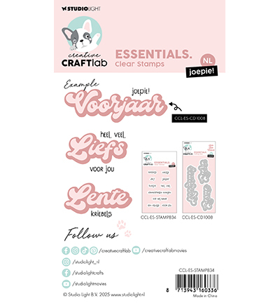 CCL-ES-STAMP834 - CraftLab - NL Joepie Essentials nr.834 - Textes - Detail 1