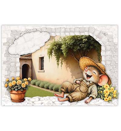 RE2530-0185 - Creatief Art - Mice Paradise 01 - Sweet Little Mice - Detail 2