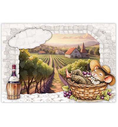 RE2530-0185 - Creatief Art - Mice Paradise 01 - Sweet Little Mice - Detail 3