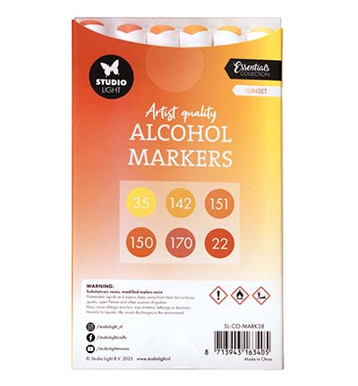 SL-CO-MARK38 - StudioLight - Alcohol Markers Sunset Essentials nr. 38 - Alcohol markers Studio Light - Detail 2