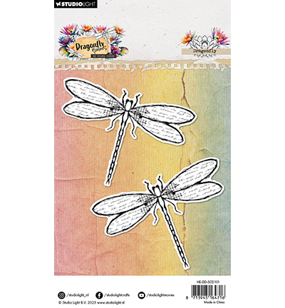 HE-DD-SCD101 - Hazel Eaton - Dragonfly Dragonfly Dreams nr. 101 - Papillons, insectes - Detail 3