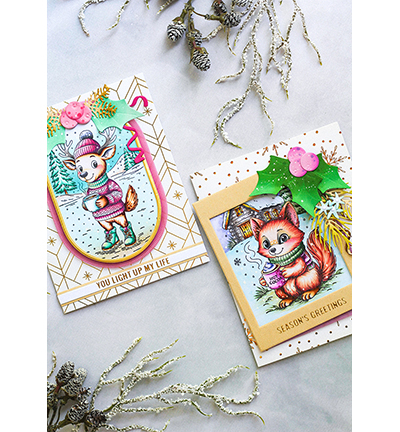 SL-ES-STAMP895 - StudioLight - Cozy deer Essentials nr. 895 - Noël, hiver - Detail 4