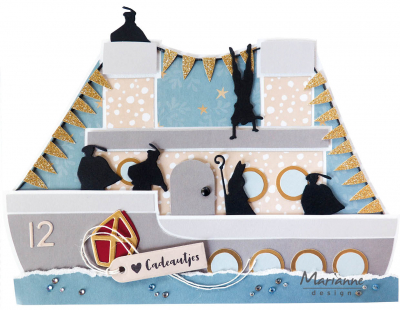 PS8110 - Marianne Design - Stoomboot by Marleen - Transport - Detail 2