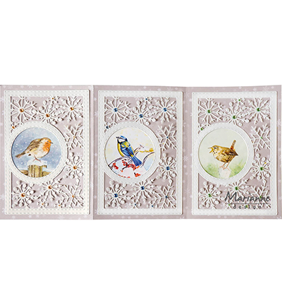 LR0816 - Marianne Design - Rectangle Snowflakes - Noël, hiver - Detail 2