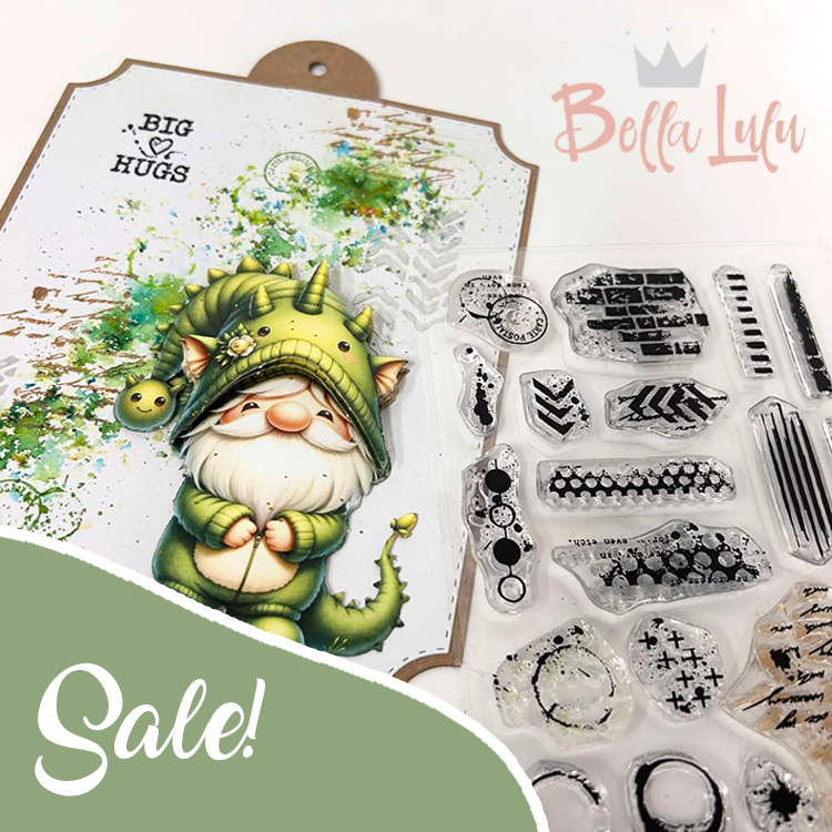 Bella Lulu,Sale SALE! 'Grunge' clear stamp de Bella Lulu