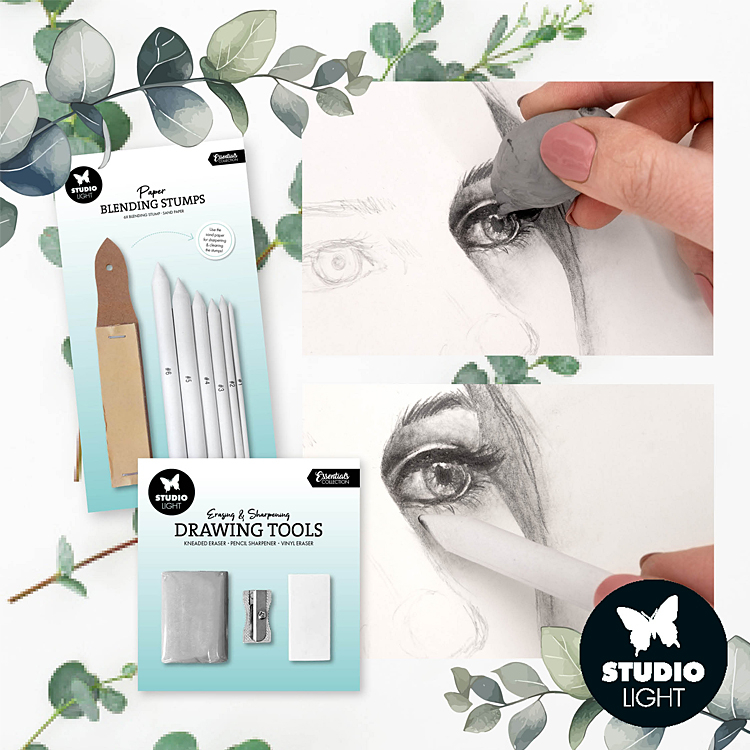 StudioLight Estompes de mélange de papier, outils de dessin, papier, cartes et enveloppes de StudioLight